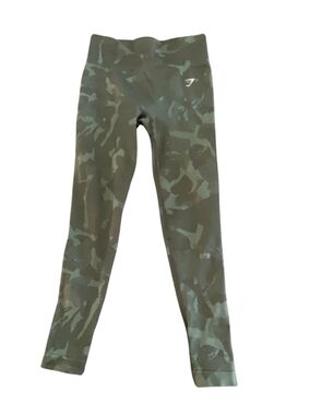 Gymshark Green Camo High-Rise Leggings